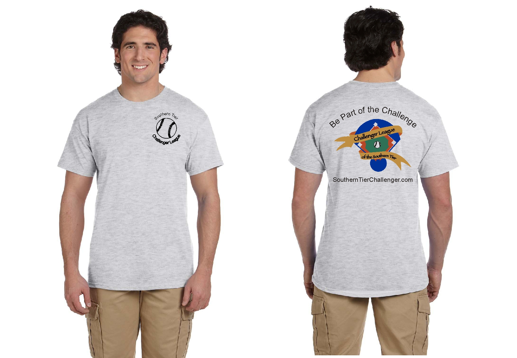 Challenger League Ash Grey Short Sleeve Shirt